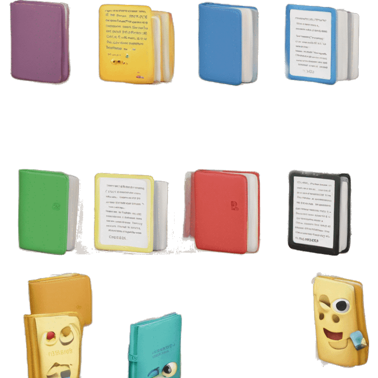 kindle with color book covers emoji