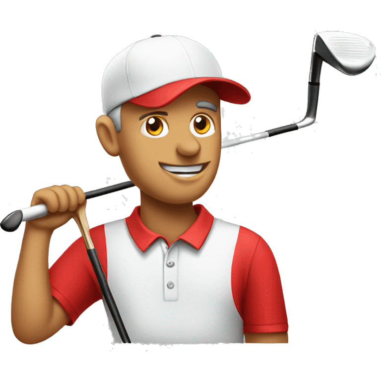 golf guy with red hat emoji