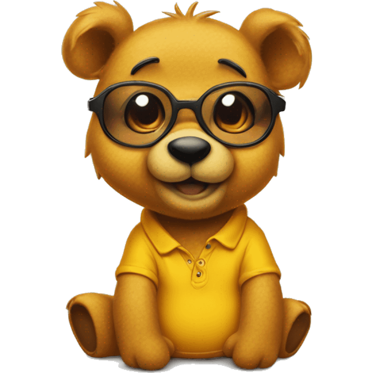 Winnie poo con gafas emoji