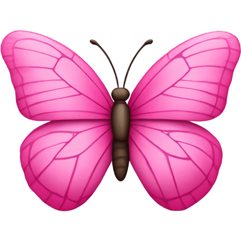 Pink butterfly with the letters GVO emoji