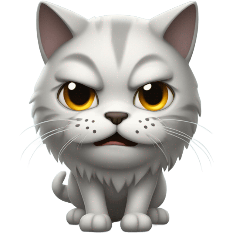 Angry cat arched back emoji