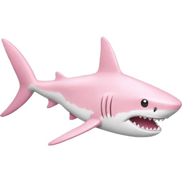 pastel pink shark emoji