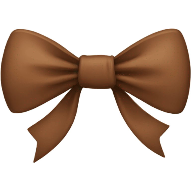 Brown bow emoji