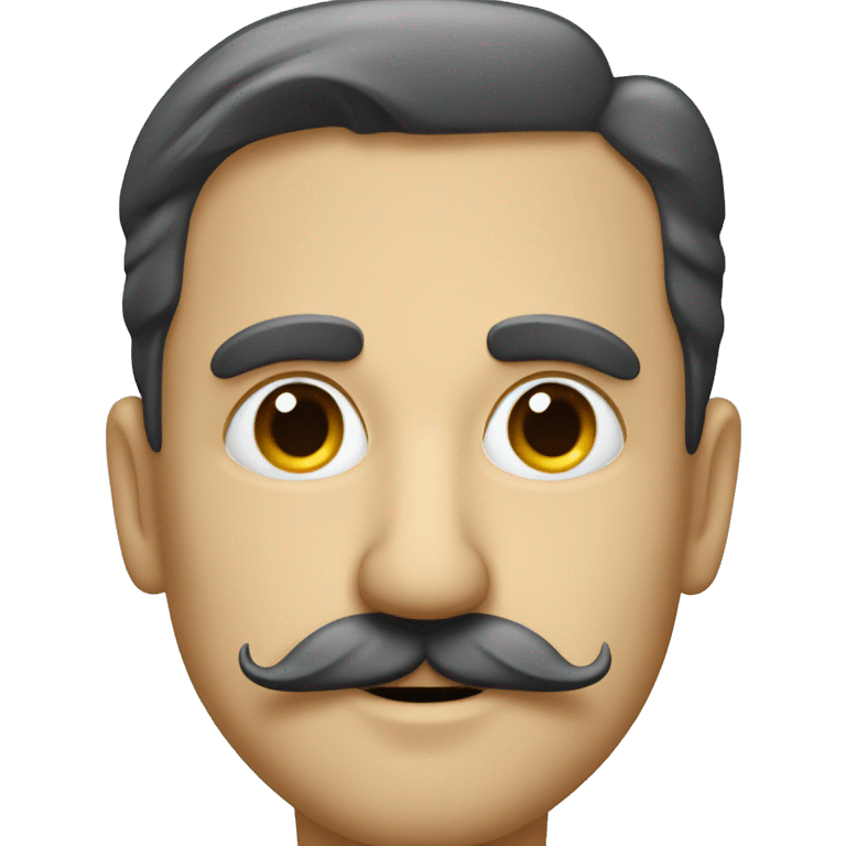 German Man with Charlie Chaplin moustache emoji