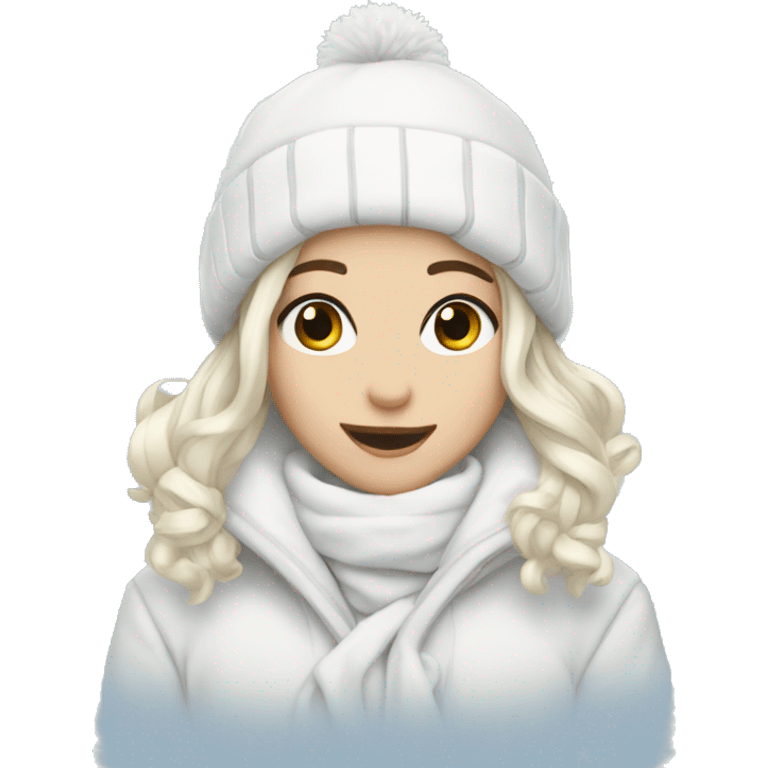 White winter aesthetic  emoji