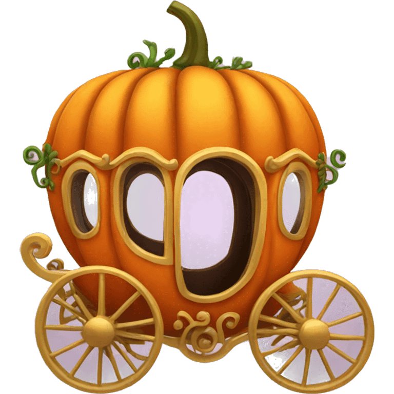 fancy pumpkin carriage  emoji