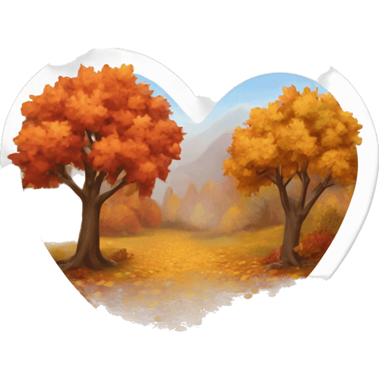 Heart of the autumn colors  emoji