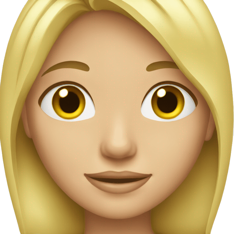 blonde Girl healthy emoji