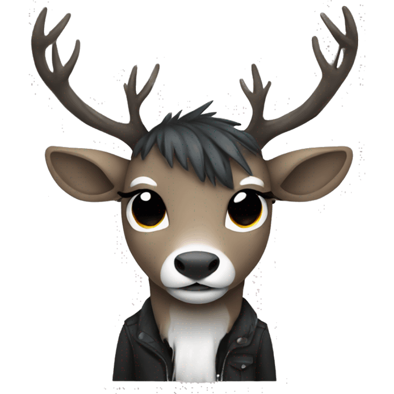 Emo deer emoji