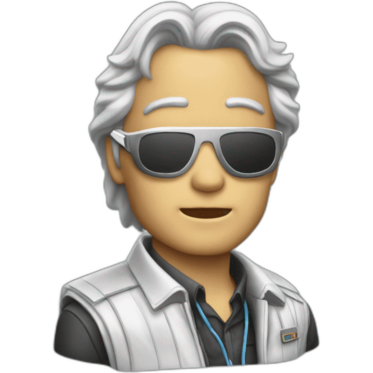 Delorean back to the future emoji