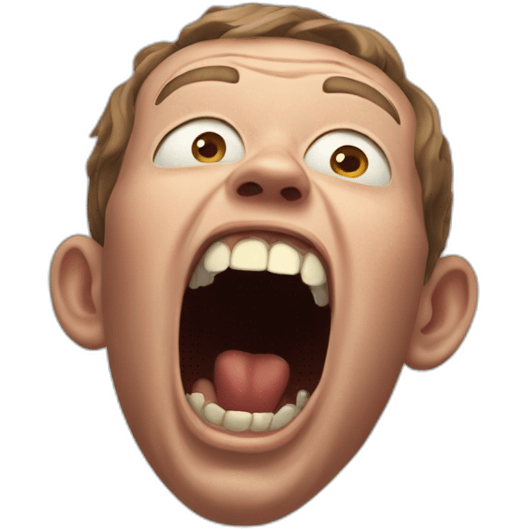 mark zuckerberg demon screaming emoji