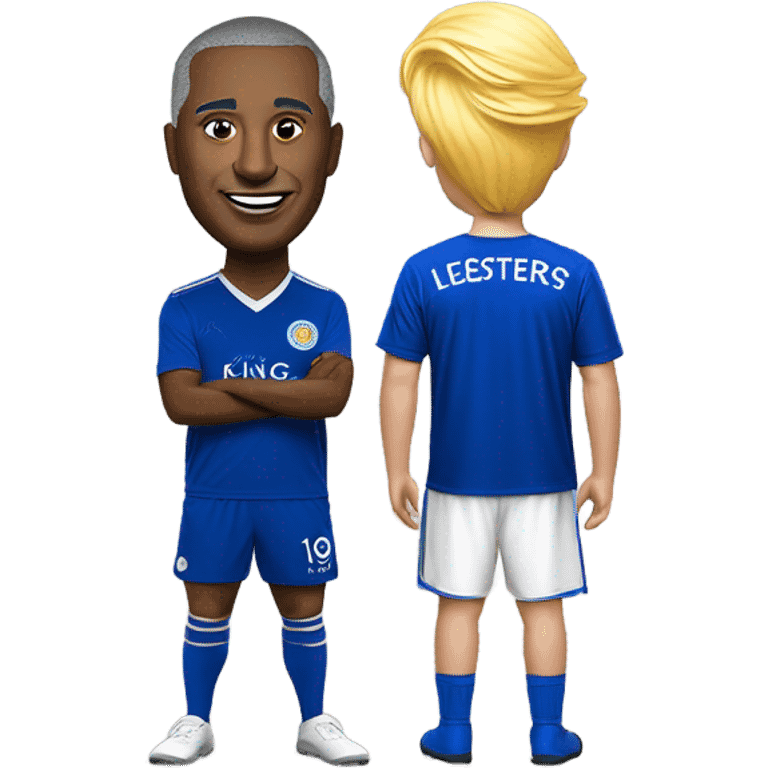 Leicester city supporter with Donald trump  emoji