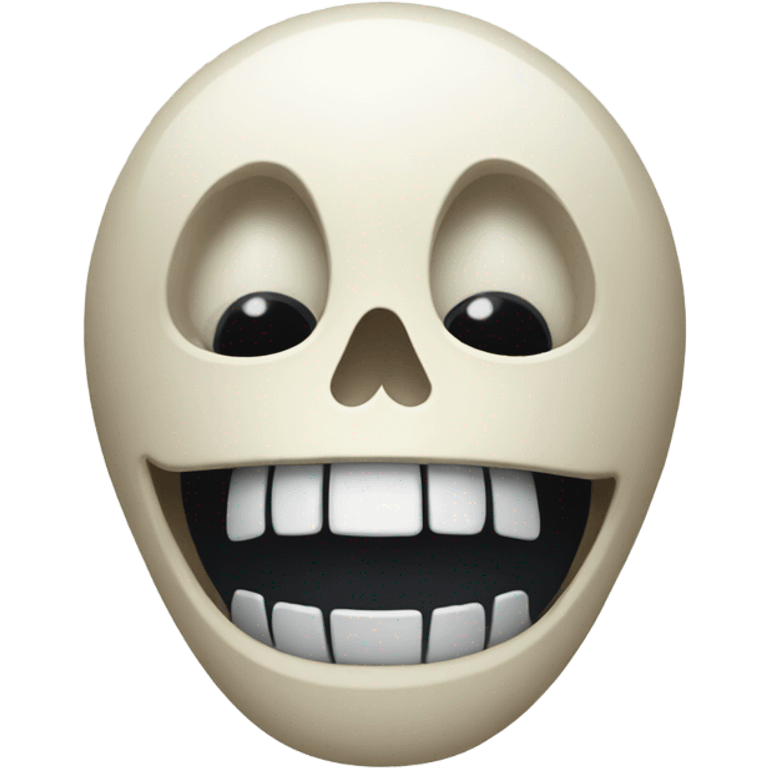 Cry laughing skeleton  emoji