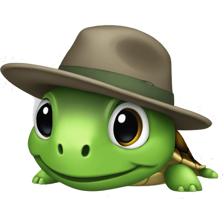 android emoji turtle + hat + grey  emoji