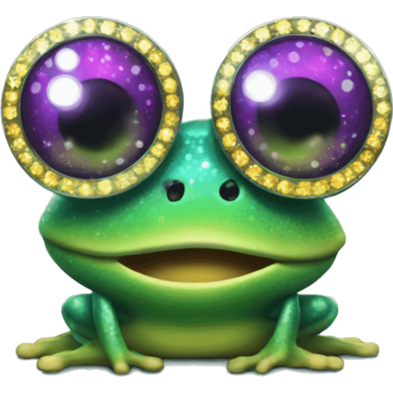 Disco frog emoji