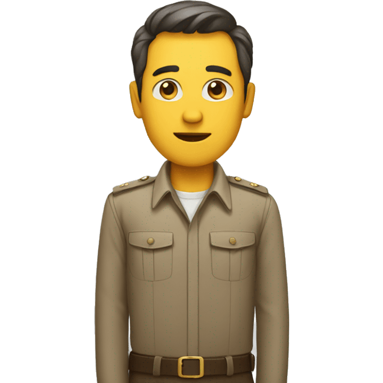 man standing at attention emoji