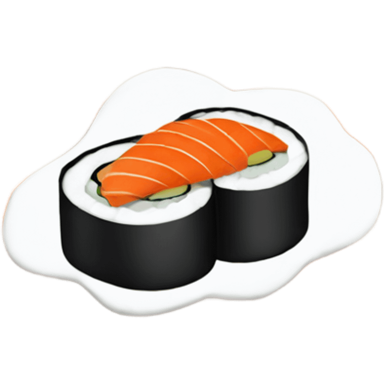 sushi with a face emoji