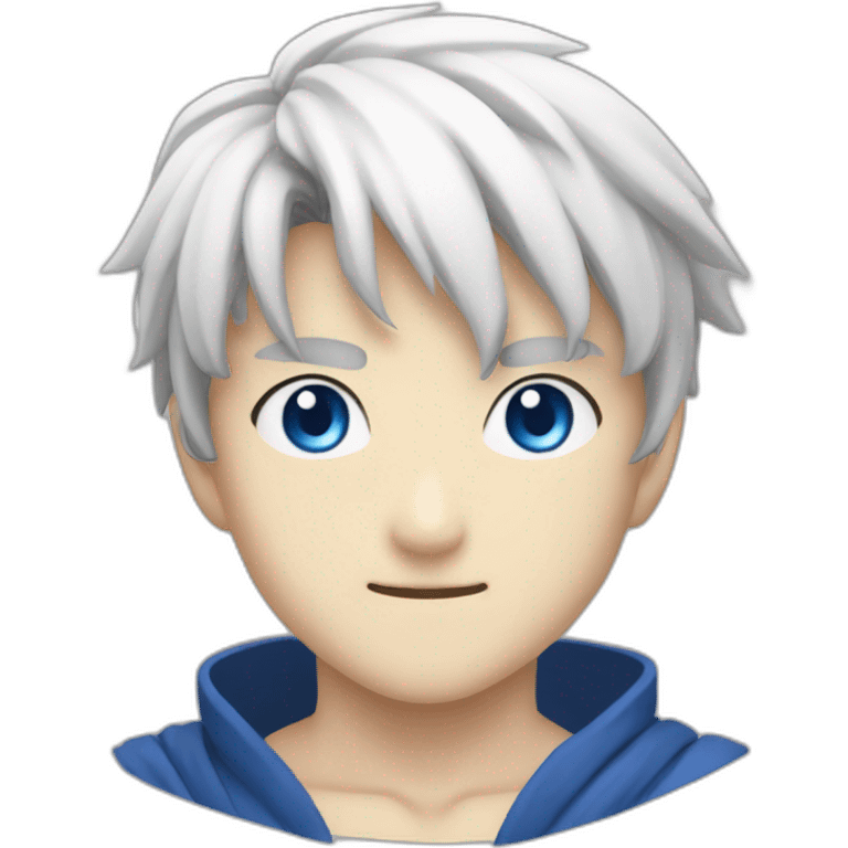 Gojo with blue eyes from jujustu kaisen  emoji