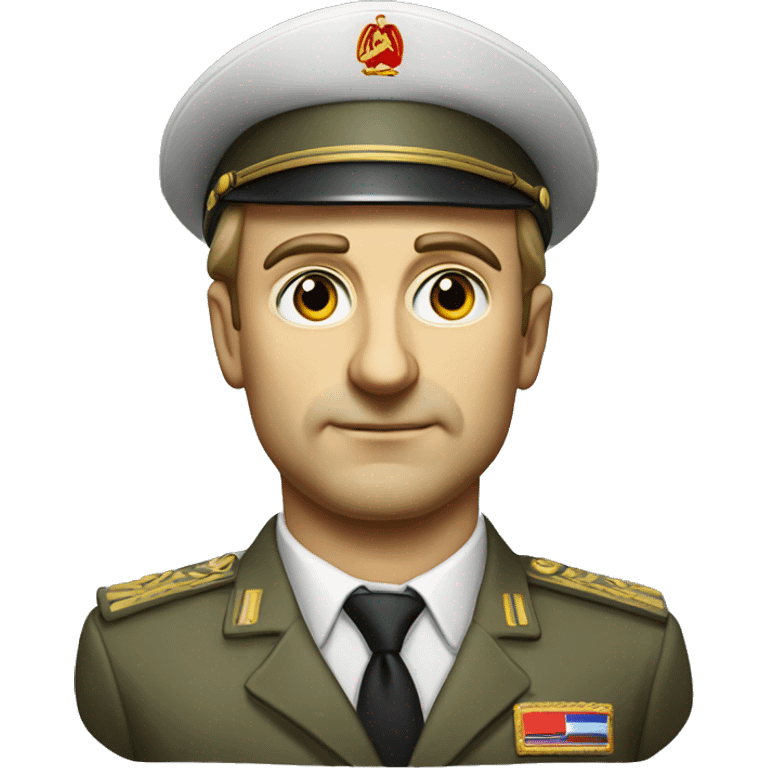 soviet engineer diplomat full scale photoealistic serious emoji