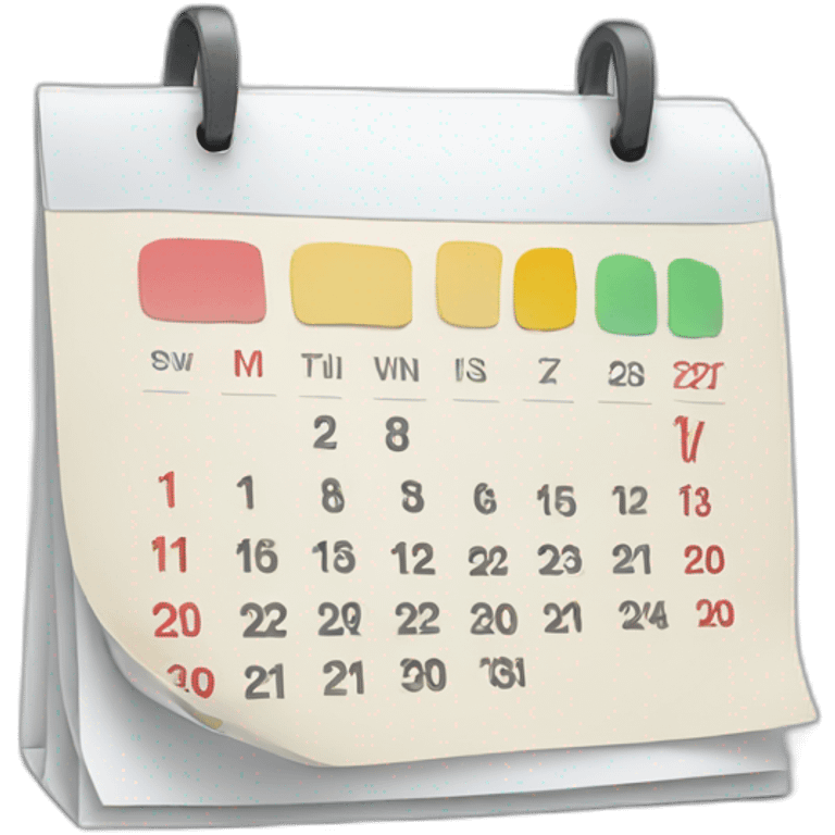 calendar emoji