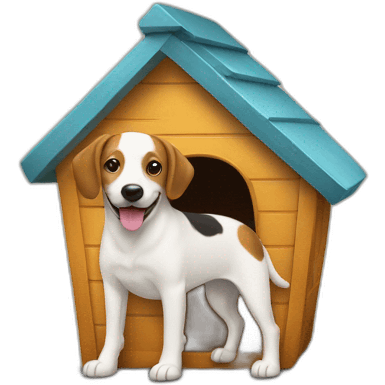 Cabine on a dog emoji