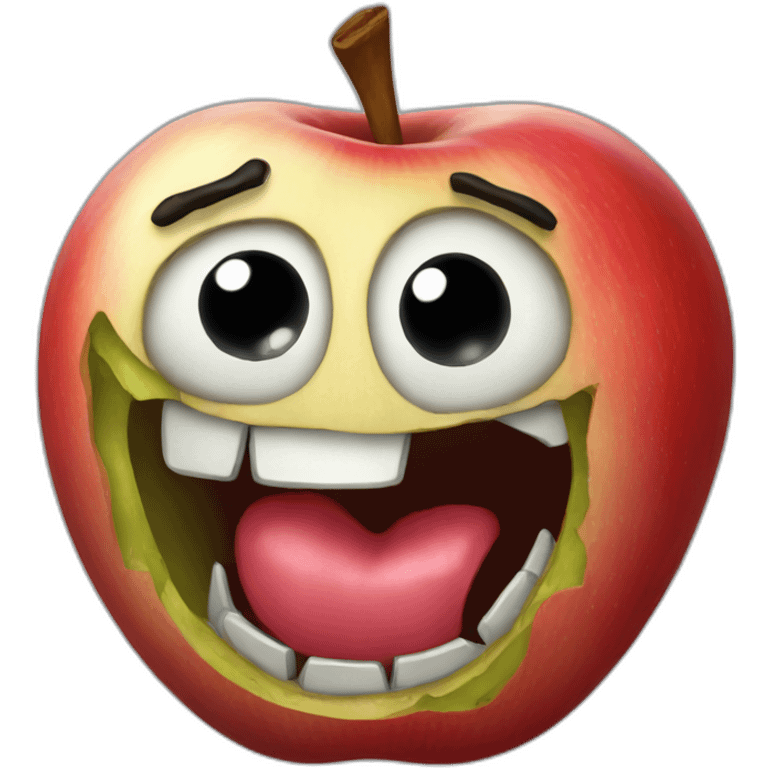 Rotten apple emoji