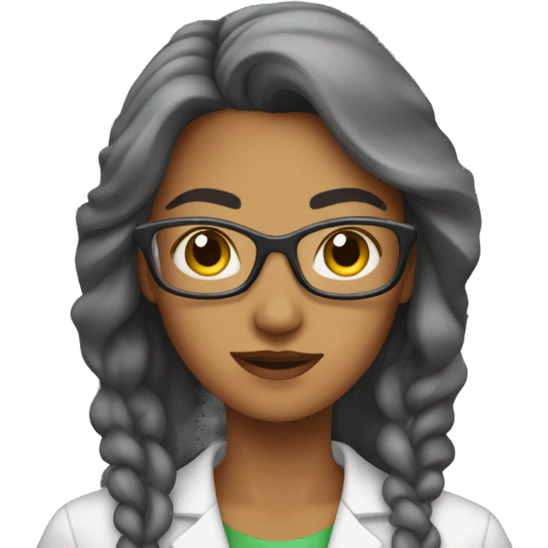 woman in science lab  emoji