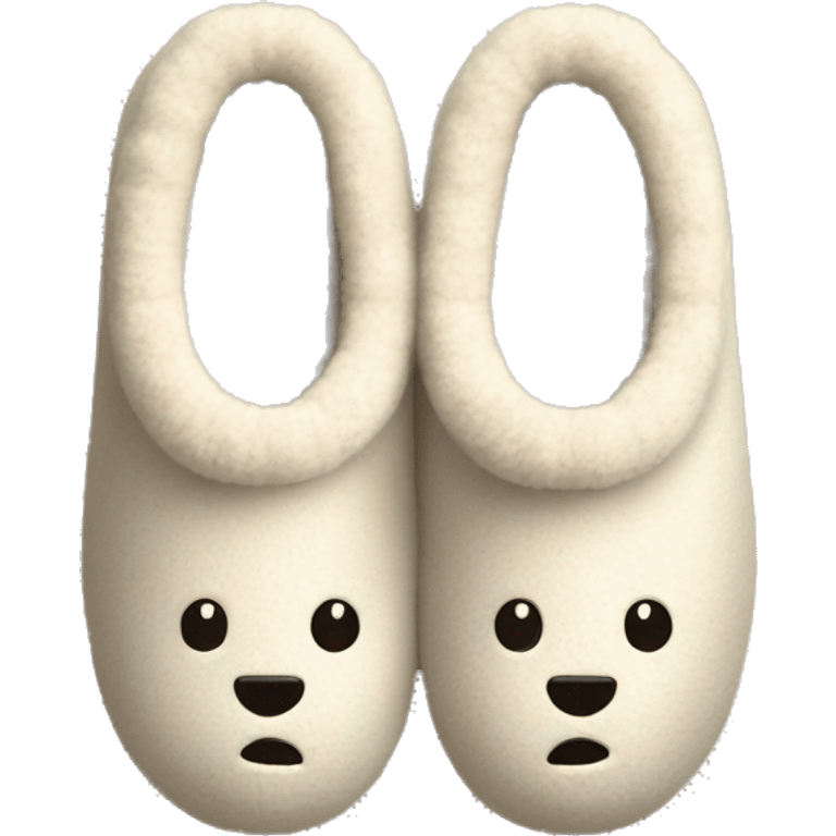 Cozy cute slippers for fall emoji