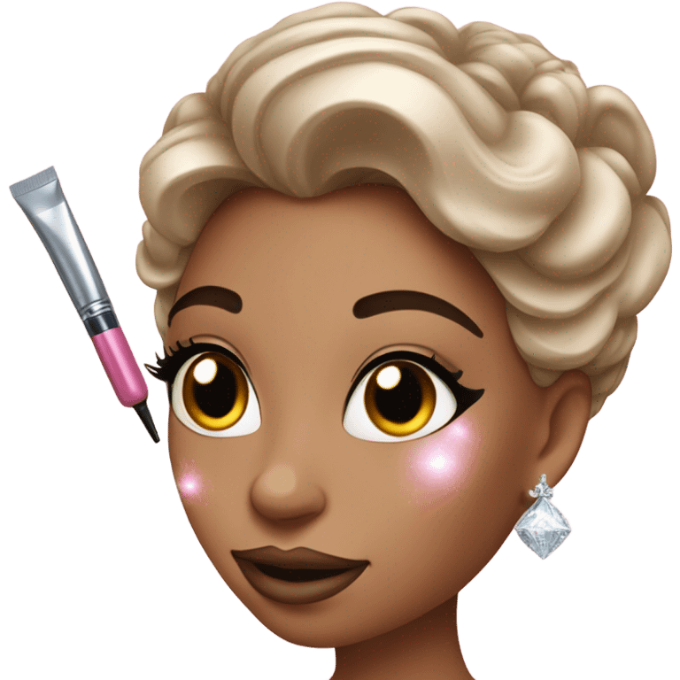 Glinda putting on makeup  emoji