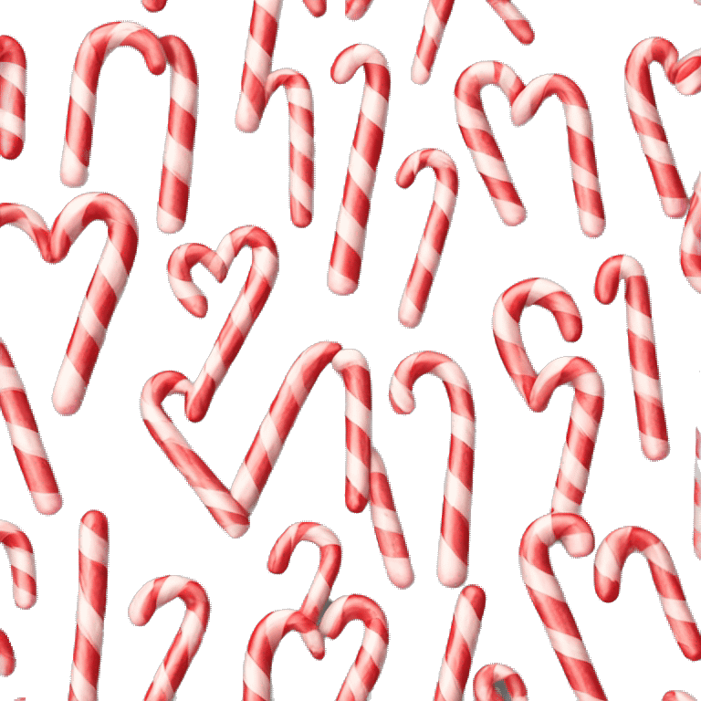 Candy cane heart emoji