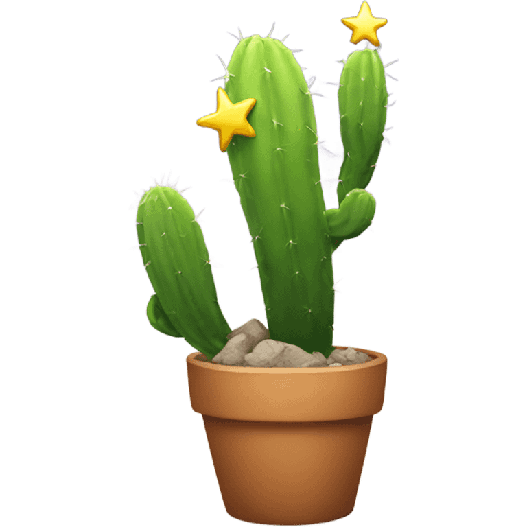 new cactus with star emoji