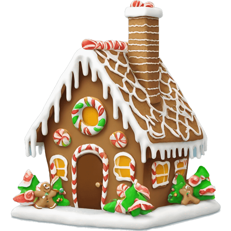 gingerbread house emoji