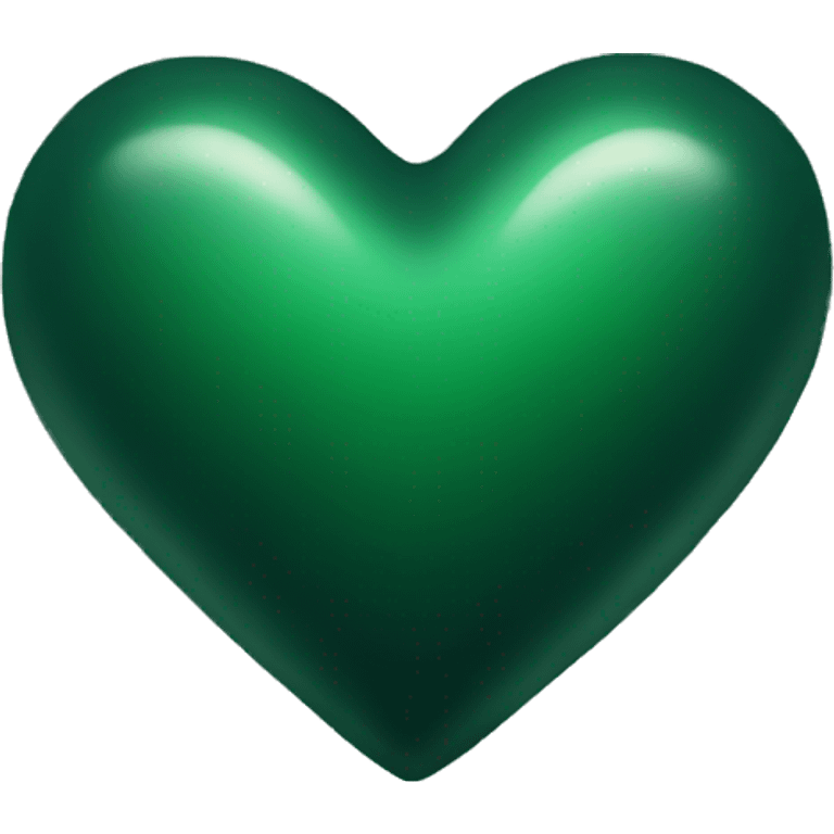 Dark green heart emoji