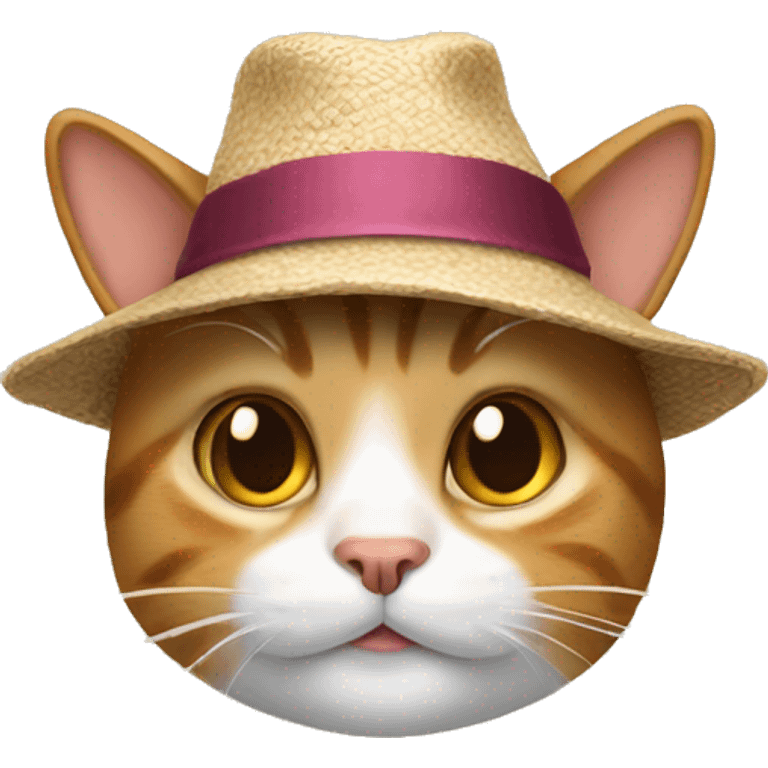 a cat wearing hat emoji