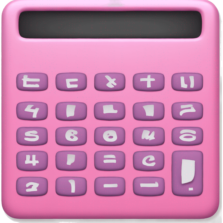 Pink calculator  emoji