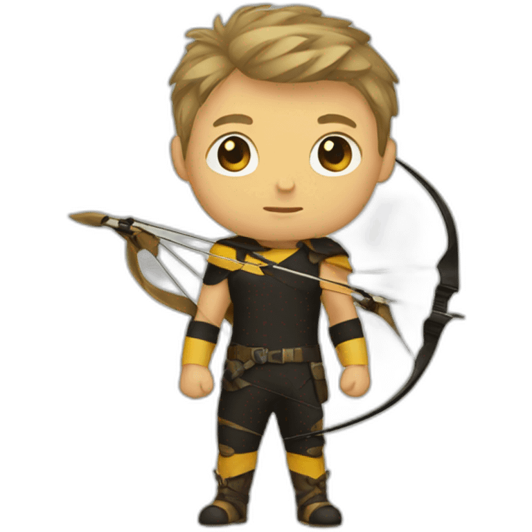 hawkeye with bow emoji