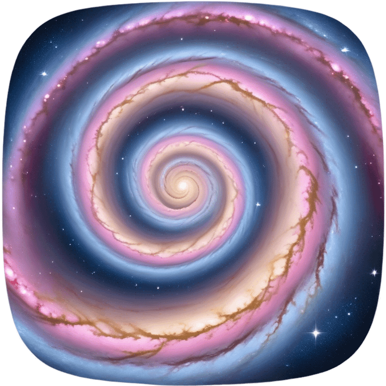  Cinematic Realistic Galaxy – A vast, sweeping view of a majestic spiral galaxy, with glowing arms of stars, dust, and gas stretching into infinity. Vibrant hues of pink, blue, and gold swirl together, capturing the grand scale and breathtaking beauty of the universe. emoji