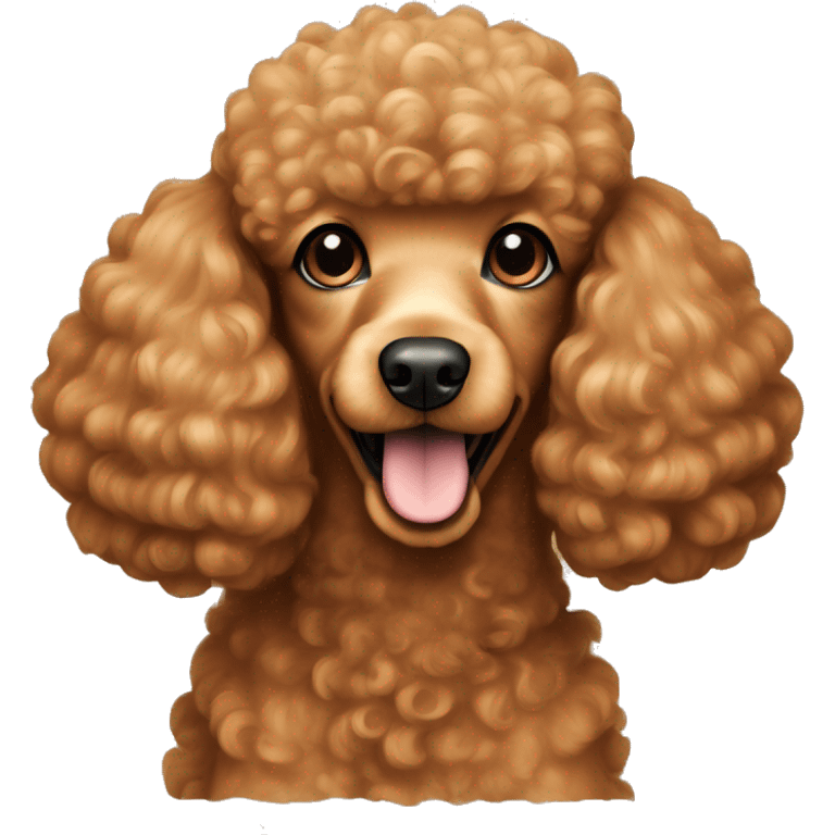 Caramel color poodle emoji