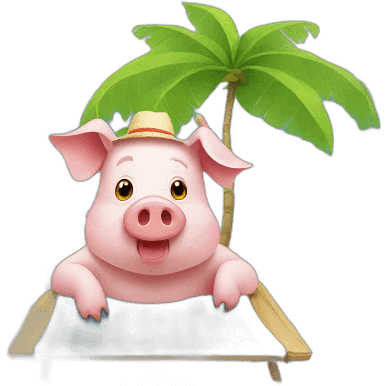 pig-on-vacation emoji