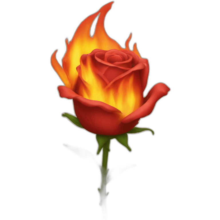 Fire rose emoji