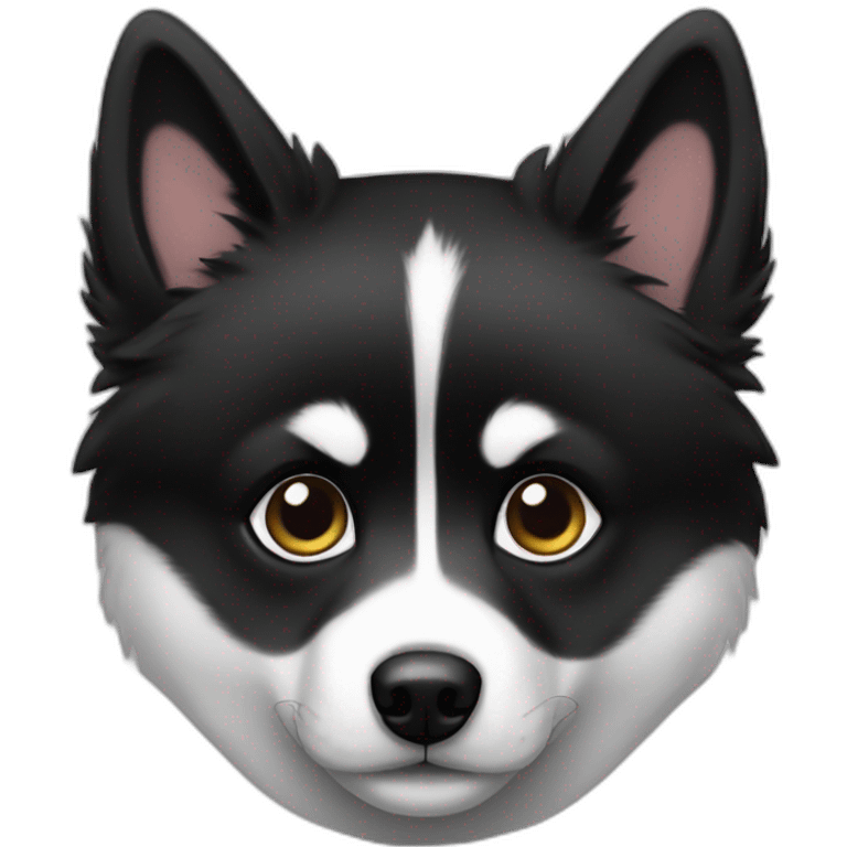 pomsky-noir emoji