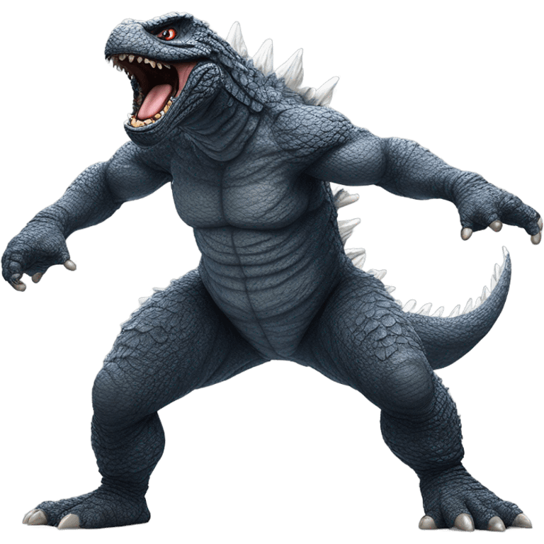 Godzilla breakdancing emoji