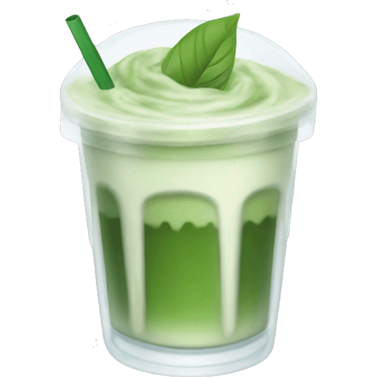 iced matcha latte emoji