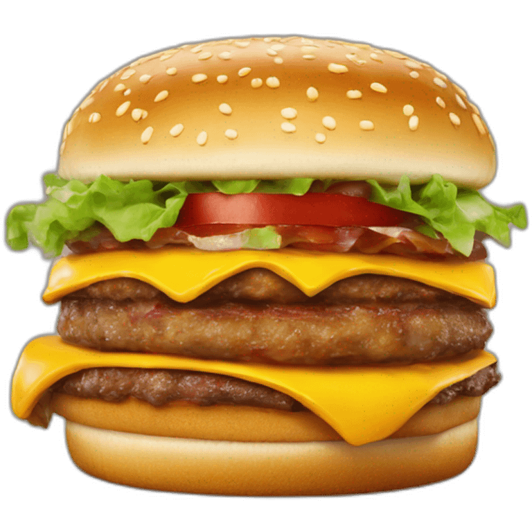 Western bacon cheeseburger from carl's jr emoji