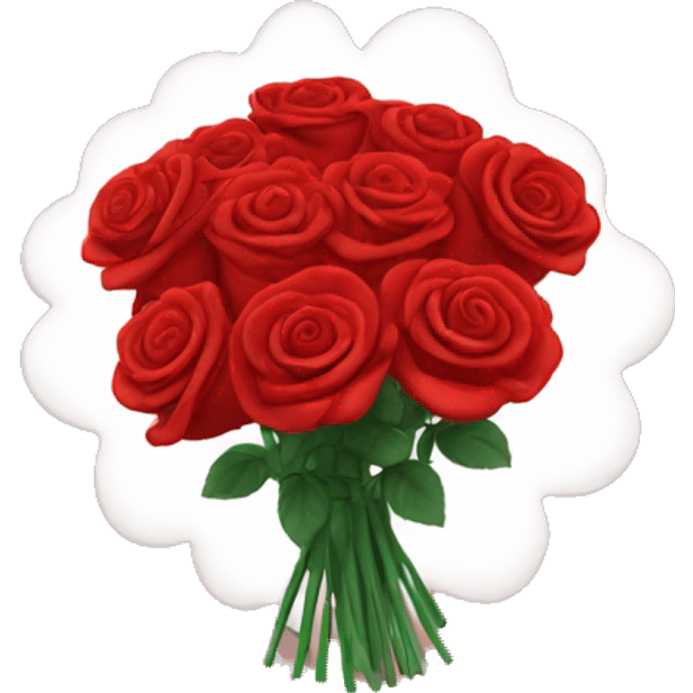 Red Roses bouquet emoji