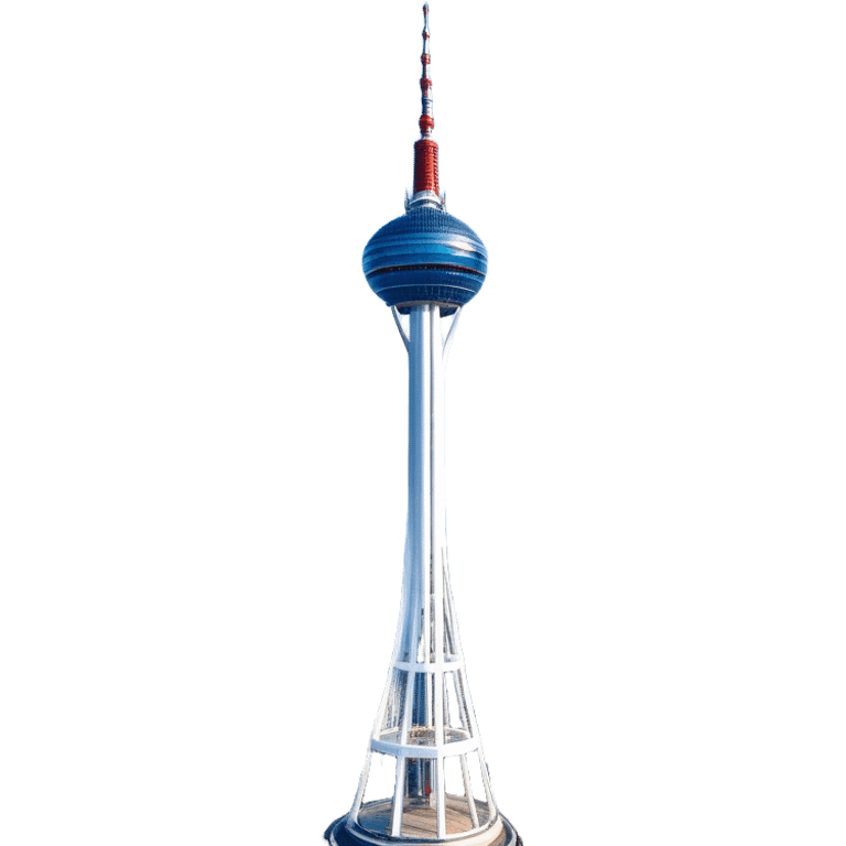 ​Cinematic Realistic N Seoul Tower, depicted in brilliant daylight as a slender, single-column tower rising from a modern cityscape, crowned by a sleek cylindrical observation deck offering panoramic views over Seoul, with crisp glass and steel surfaces reflecting clear blue skies and subtle architectural details that capture its futuristic elegance, emoji