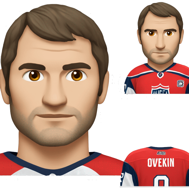 Alexander Ovechkin Realistic seriously face emoji