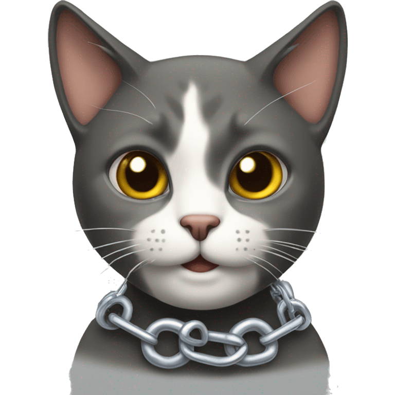 Gato con cadenas emoji