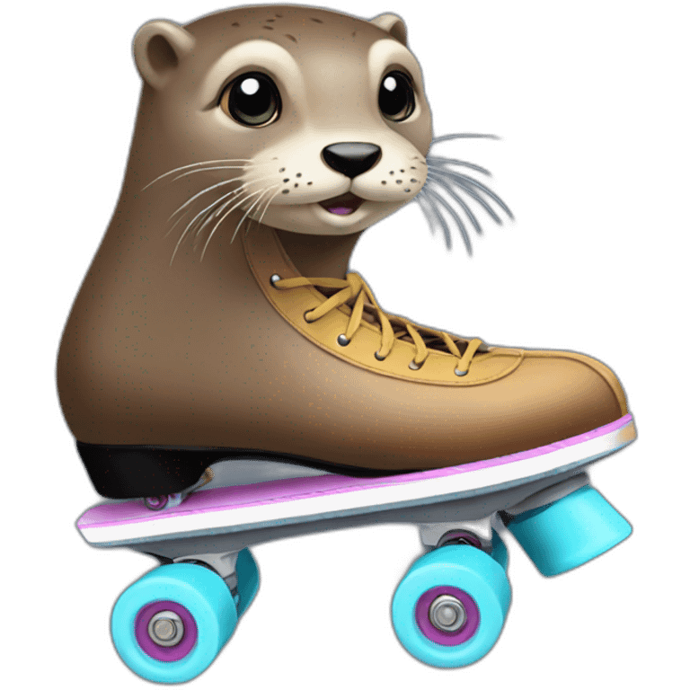 roller skate otter emoji