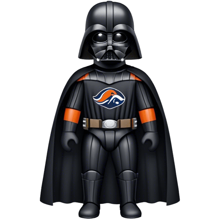 Darth Vader in a Denver Bronco jersey emoji